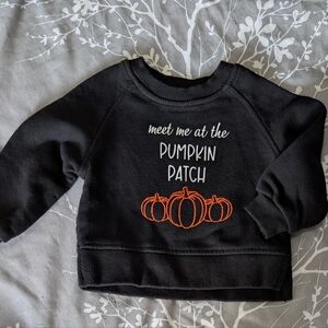 4/$20 GUC Zara Sweatshirt with Pumpkin Patch Design  6-9 Month *B3